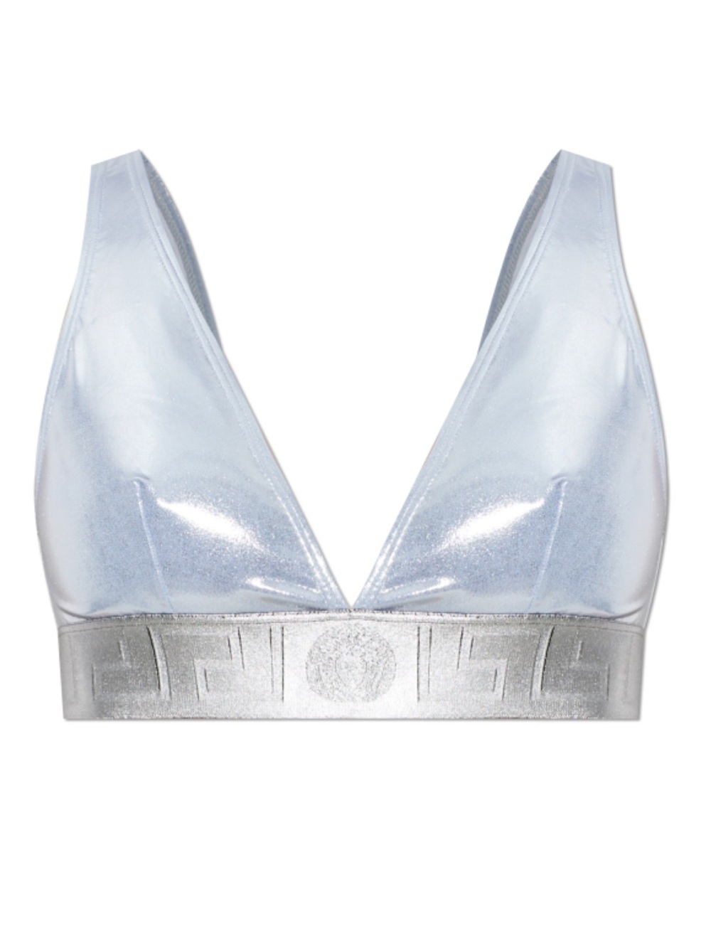 VERSACE Greca Medusa metallic hologram bikini top - Picture 1 of 4
